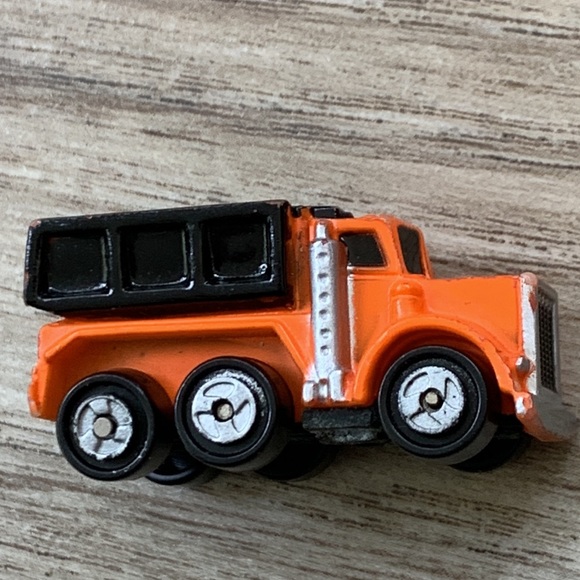 1987 Galoob Mirco Machine Dump Truck Orange Construction Vintage Micromachines - Picture 7 of 7